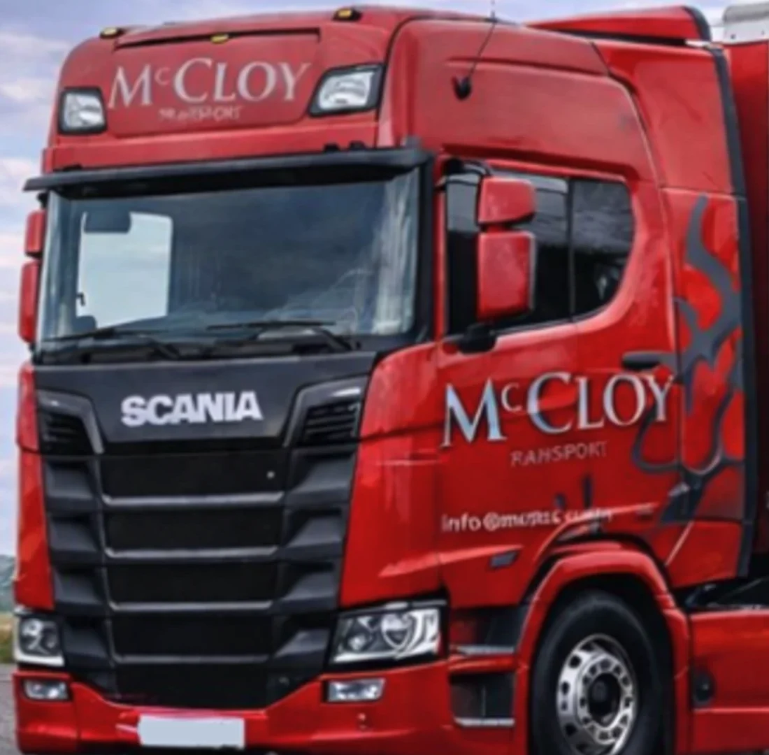 McCloy Transport delivery lorry