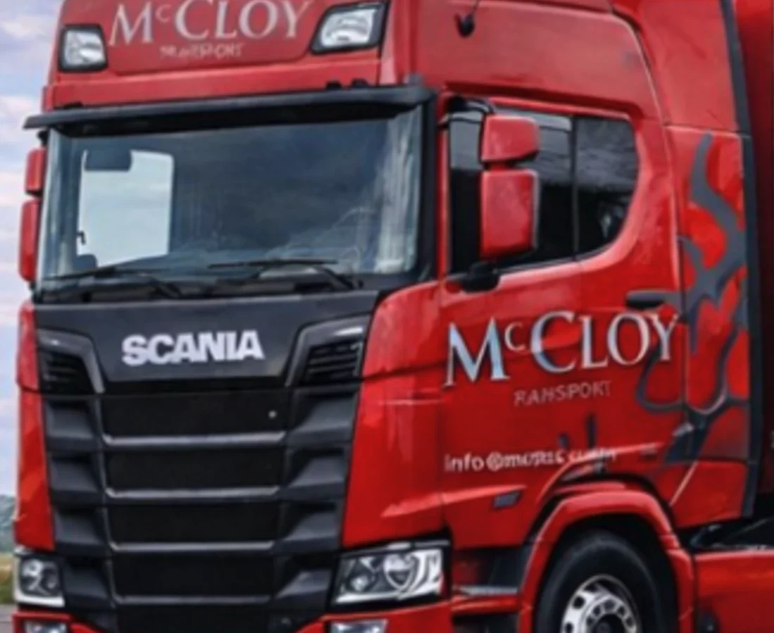 McCloy Transport delivery lorry