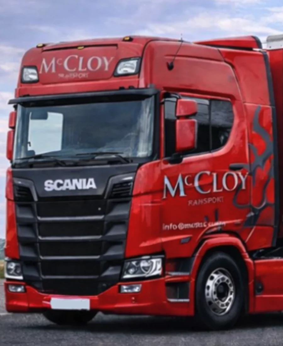 McCloy Transport delivery lorry